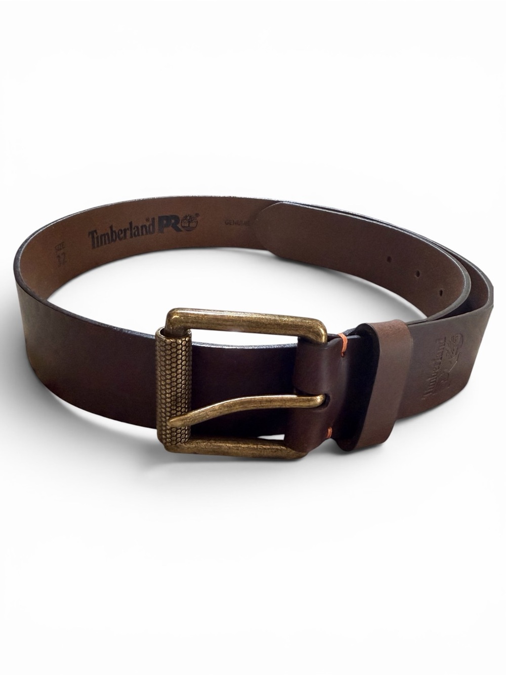 Timberland PRO Roller Buckle-Belt Genuine dark brown full-grain Leather Size 32